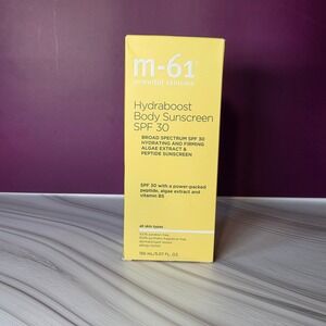 M-61 Hydraboost Body Sunscreen Unisex 5.07oz SPF 30 Peptide‎ Algae Extract New